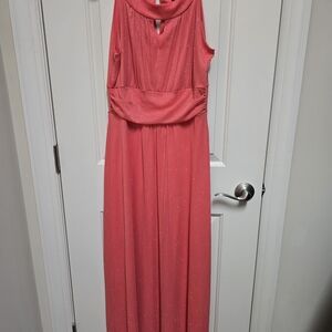 Enfocus Studio Coral Maxi Dress with Sparkle